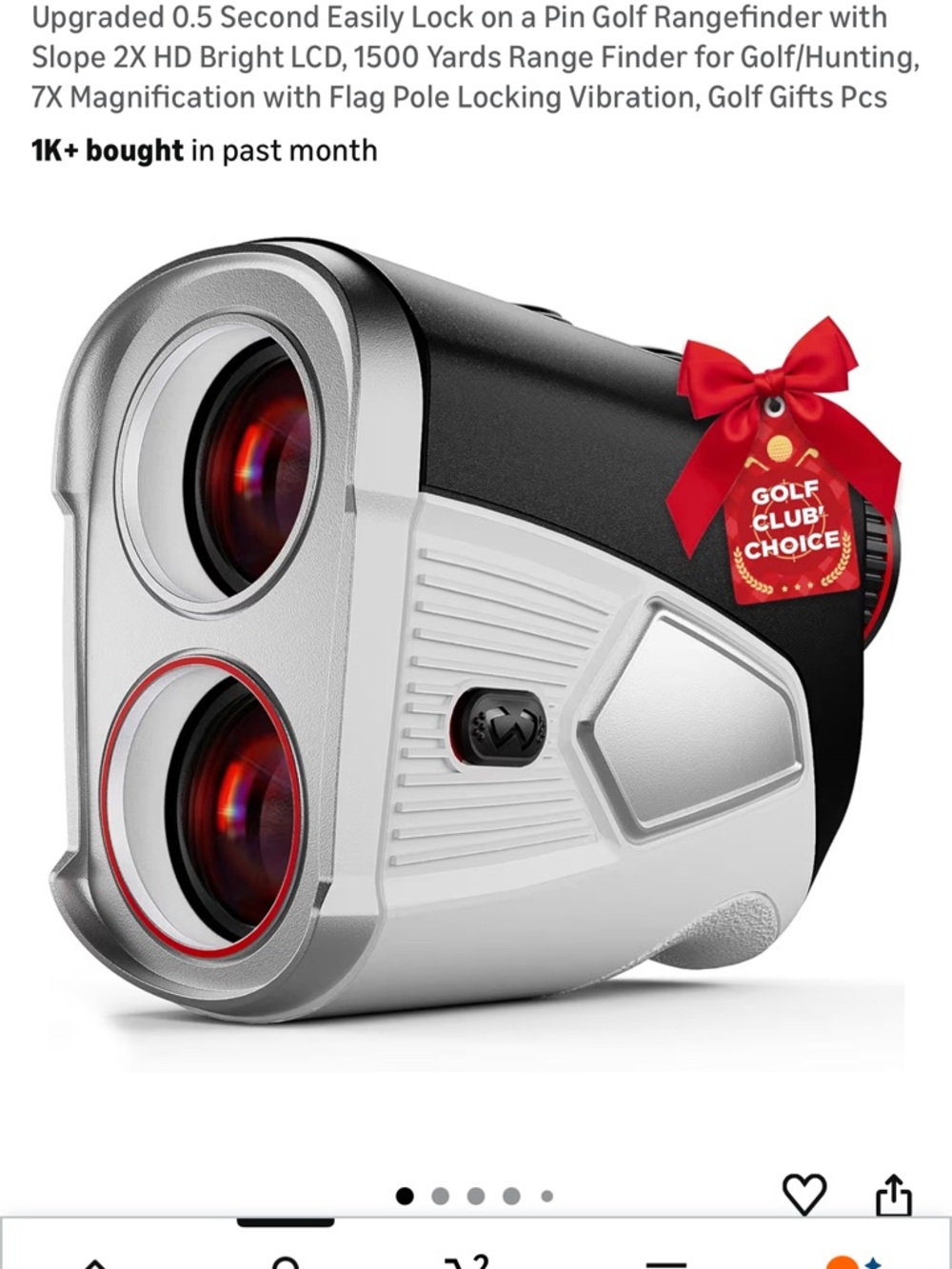 Kaidrus Laser Rangefinder - Silver & Black